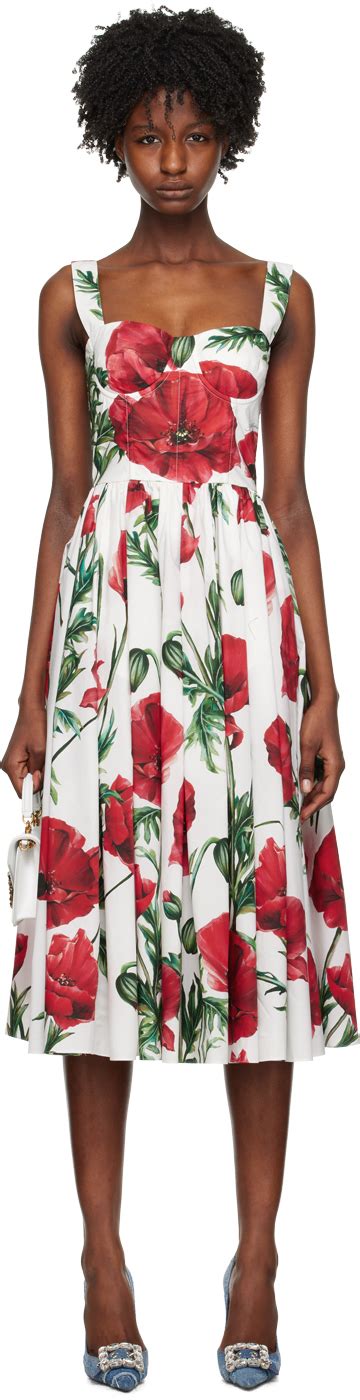 dolce gabbana floral dress|dolce gabbana floral midi dress.